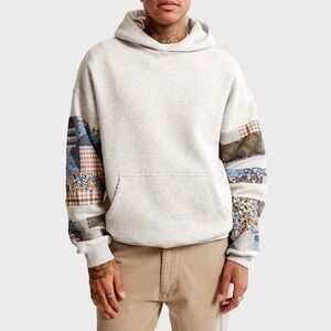 Abercrombie & Fitch Quilted Graphic Popover Hoodie